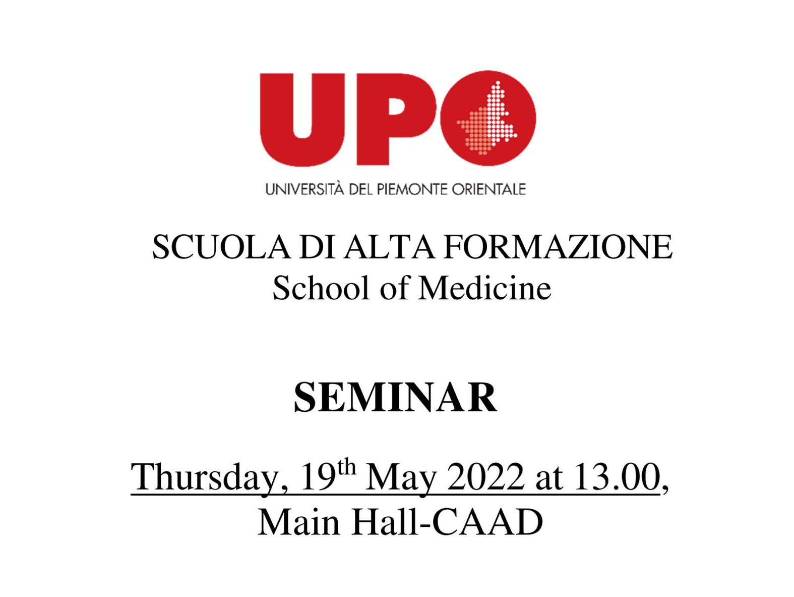 You are currently viewing UPO Seminar 05/19/2022