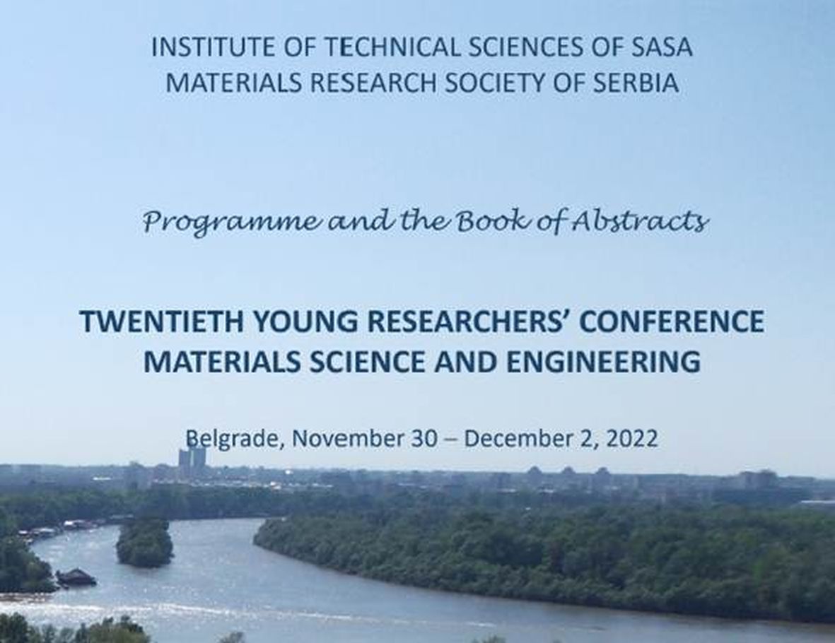 You are currently viewing Mladi istraživači predstavili istraživanja u oblasti biomaterijala na Tehnološko-metalurškom fakultetu na 20-oj konferenciji mladih istraživača – Twentieth Young Researchers’ Conference – Materials Science and Engineering